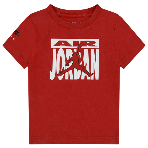 

Boys Jordan Jordan Fire Throwback Short Sleeve T-Shirt - Boys' Toddler Fire Red Size 3T