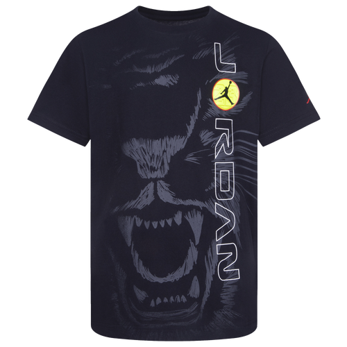 

Jordan Boys Jordan Animal Instinct Short Sleeve T-Shirt - Boys' Grade School Black/White Size S