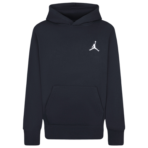 

Jordan Boys Jordan MJ Essentials Pullover Hoodie - Boys' Grade School Black/White Size L