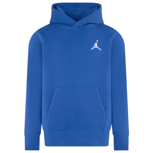 

Jordan Boys Jordan MJ Essentials Pullover Hoodie - Boys' Grade School Blue/White Size L