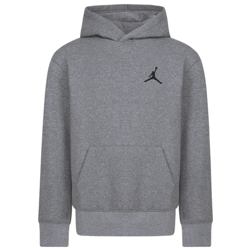 

Jordan Boys Jordan MJ Essentials Pullover Hoodie - Boys' Grade School Carbon Heather/Grey Size M
