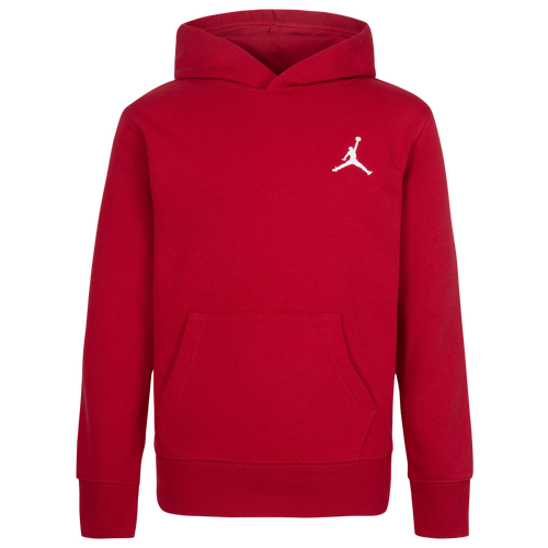 

Boys Jordan Jordan MJ Essentials Pullover Hoodie - Boys' Grade School Gym Red/Red Size XL