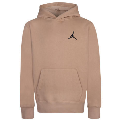 

Jordan Boys Jordan MJ Essentials Pullover Hoodie - Boys' Grade School Hemp/Hemp Size S