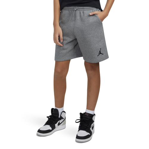 

Jordan Boys Jordan Essentials Shorts - Boys' Grade School Gray/Black Size M