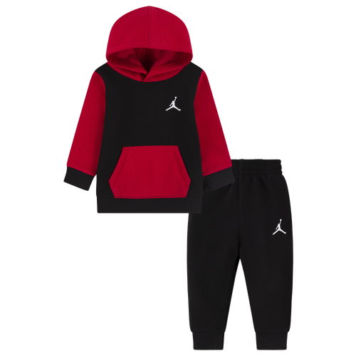 

Boys Infant Jordan Jordan MJ Essentials Fleece Pullover Set - Boys' Infant Gym Red/Black Size 18MO