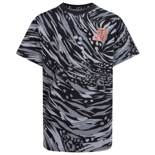 

Boys Jordan Jordan Tatum Zoo T-Shirt - Boys' Grade School Black/Red Size XL