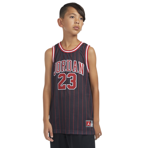 BOYS - Jordan AJ 23 AOP Jersey - Black/Gym Red