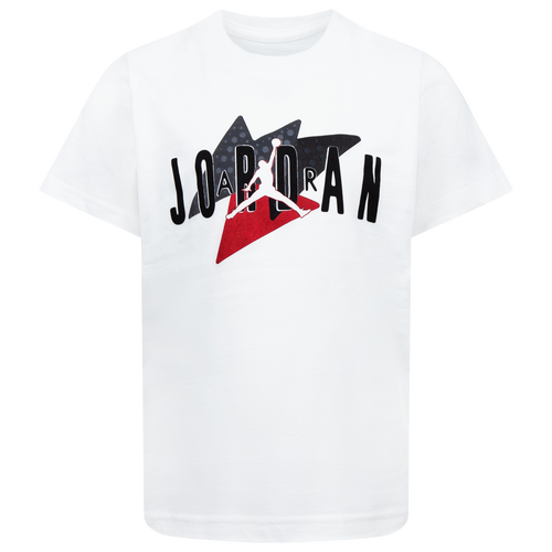 

Jordan Boys Jordan AJ6 Retro Throwback Short Sleeve T-Shirt - Boys' Preschool Red/White Size 4