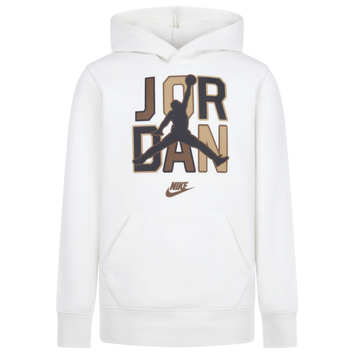 

Boys Jordan Jordan Sport DNA Fleece Pullover Hoodie - Boys' Grade School Sail/Black Size M