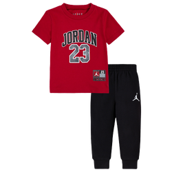 Boys' Infant - Jordan Jersey Pack T-Shirt Set - Black/Gym Red