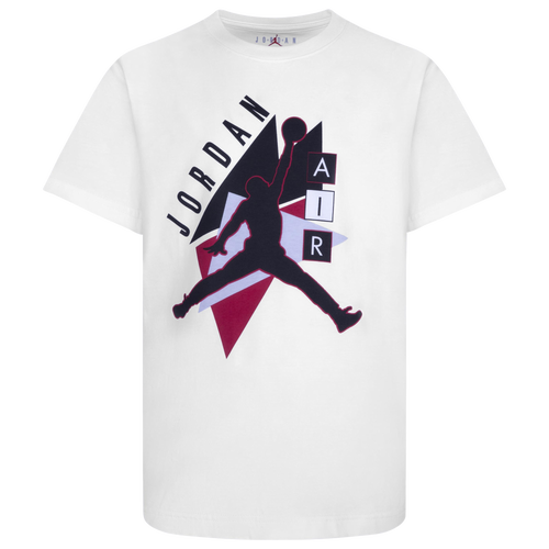 Shop Jordan Boys  Air Diamonds Short Sleeve T-shirt In White/red