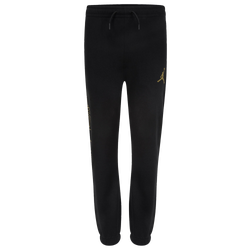 Boys' Grade School - Jordan Take Flight B&G Fleece Pants - Gold/Black