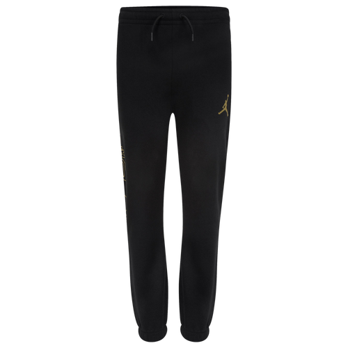

Boys Jordan Jordan Take Flight B&G Fleece Pants - Boys' Grade School Black/Gold Size XL