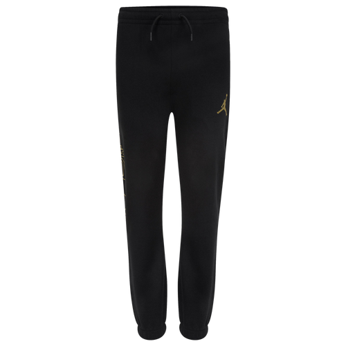 

Boys Jordan Jordan Take Flight B&G Fleece Pants - Boys' Grade School Gold/Black Size XL