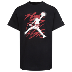 Boys' Grade School - Jordan Jumpman Flight Spray Short Sleeve T-Shirt - White/Black