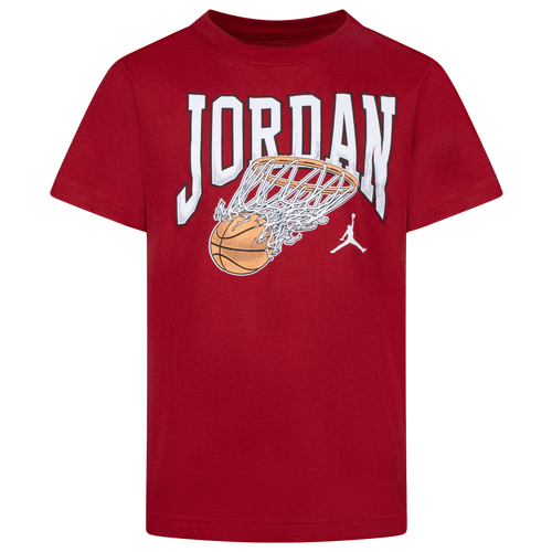 

Boys Jordan Jordan Buckets Short Sleeve T-Shirt - Boys' Grade School Gym Red/White Size S