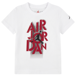 Boys' Toddler - Jordan AJ4 Grid Lock Short Sleeve T-Shirt - White/Red