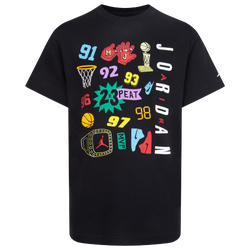 Boys' Grade School - Jordan 2X 3 Peat Short Sleeve T-Shirt - Black/Black