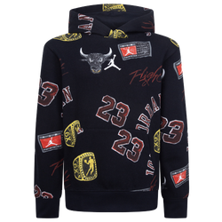 Boys' Grade School - Jordan Essentials Print Pullover - Black/Red