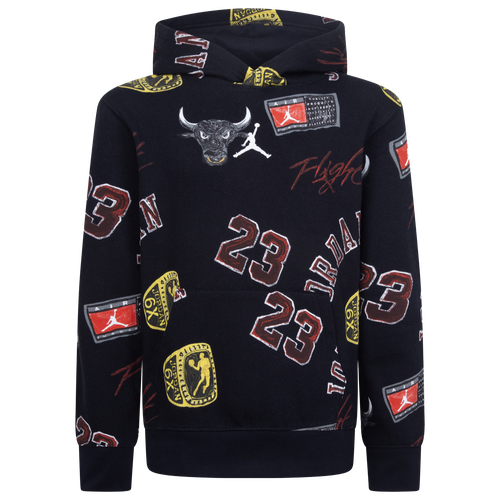 

Jordan Boys Jordan Essentials Print Pullover - Boys' Grade School Red/Black Size XL