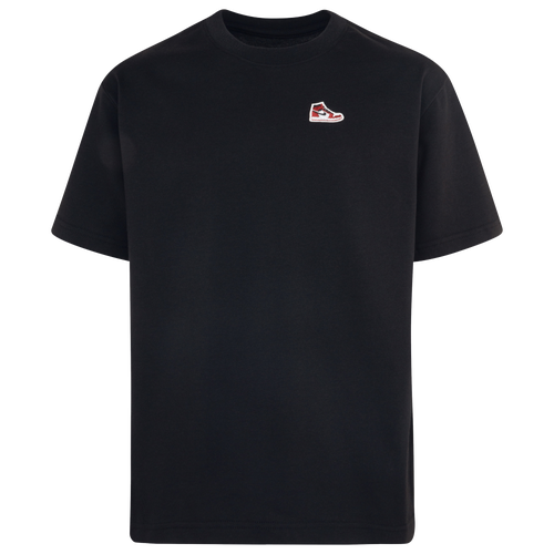 Shop Jordan Boys   Aj 1 Patch T-shirt In Black/red