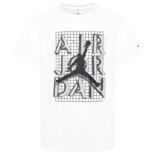 

Boys Jordan Jordan Jumpman Stack T-Shirt - Boys' Grade School White/Black Size S