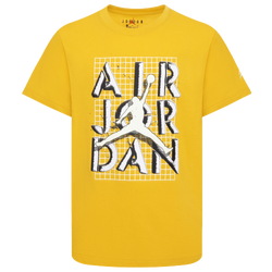 Boys' Grade School - Jordan Jumpman Stack T-Shirt - Yellow/White