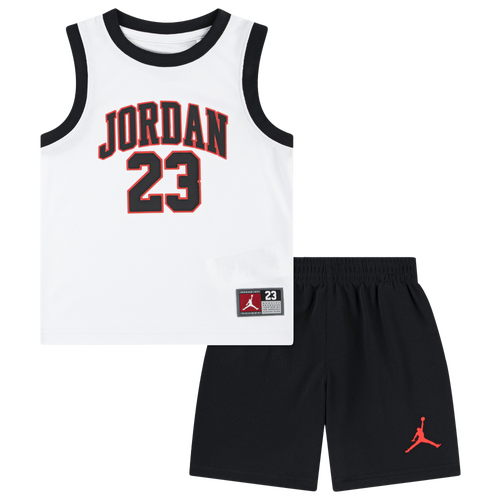  - Jordan 23 Jersey Set - Black/Infrared