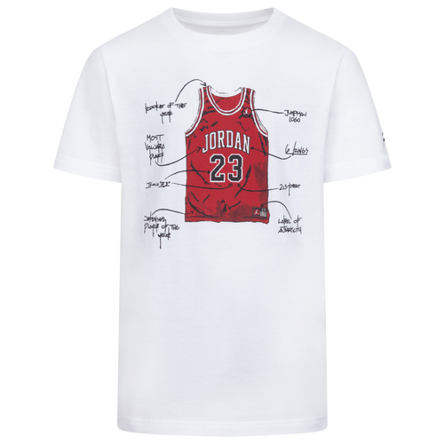 

Boys Jordan Jordan The Jersey Short Sleeve T-Shirt - Boys' Grade School Red/White Size L