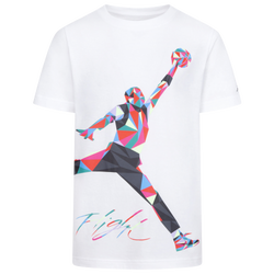 Boys' Grade School - Jordan Jumpman HBR Heirloom T-Shirt - White/Pink