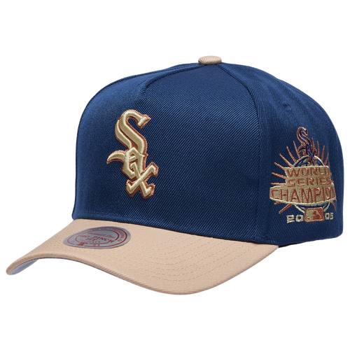 Mitchell & Ness Chicago White Sox  White Sox Navy & Tan Pro Pinch Cap In Multi