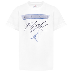 Boys' Preschool - Jordan AJ 4 Flight Reimagined T-Shirt - White/Blue