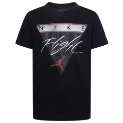 Boys' Grade School - Jordan AJ 4 Flight Reimagined T-Shirt - Black/White