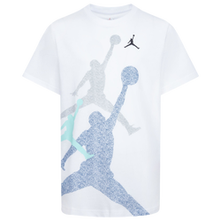 Boys' Grade School - Jordan Gradient Stacked Jumpman Short Sleeve T-Shirt - Blue/Green