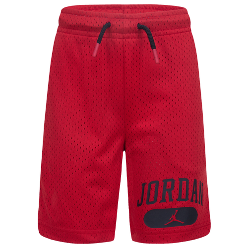 Jordan Big Boys Physical Education Mesh Shorts In Gym Red/gym Red