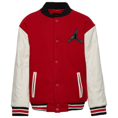 BOYS - Jordan Varsity Jacket - Gym Red/White