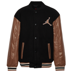 Boys' Grade School - Jordan Varsity Jacket - Archaeo Brown