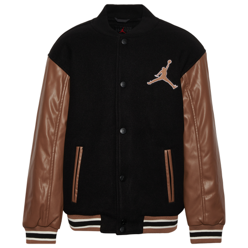 

Boys Jordan Jordan Varsity Jacket - Boys' Grade School Archaeo Brown Size XL