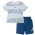 Jordan Play AOP Shorts Set - Boys' Toddler Blue/White