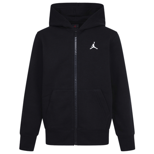 

Boys Jordan Jordan Brooklyn Full-Zip Hoodie - Boys' Grade School Black Size L