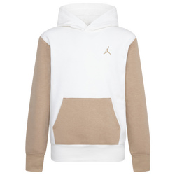 Boys' Grade School - Jordan Brooklyn Pullover Hoodie - Sail/Hemp