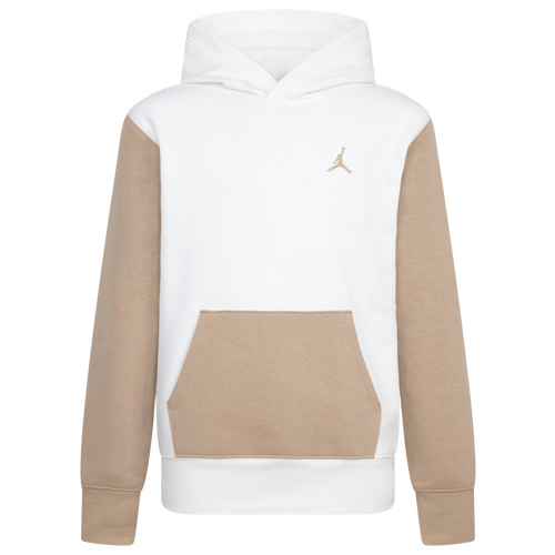 Shop Jordan Boys   Brooklyn Pullover Hoodie In Sail/hemp