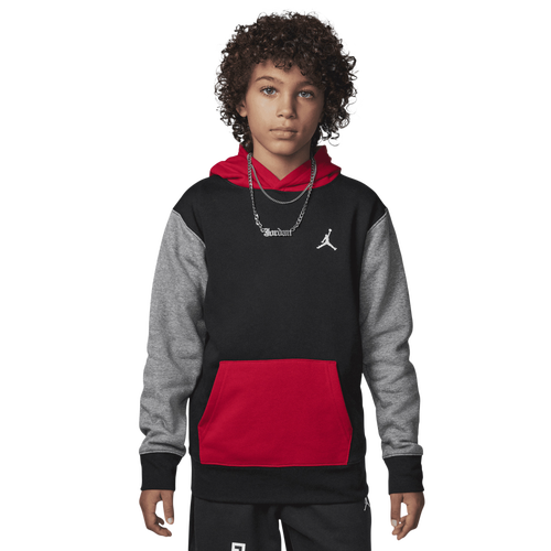  - Jordan Brooklyn Colorblock Hoodie - Black/Gray