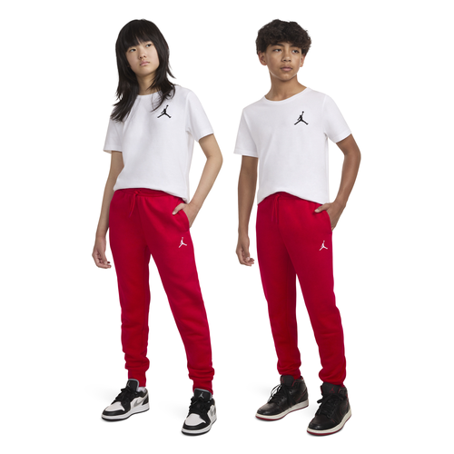 Jordan Boys Brooklyn Fleece Pants Red Size S