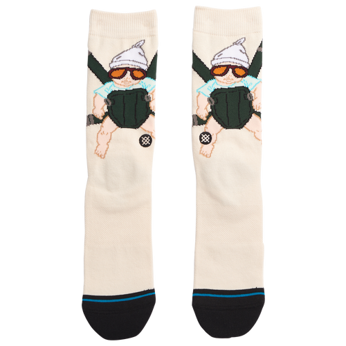 Stance Carlos Crew Socks In White/multi