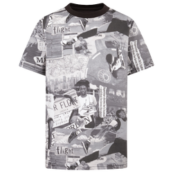 Boys' Grade School - Jordan Brooklyn Collage AOP S/S T-Shirt - Black/Grey