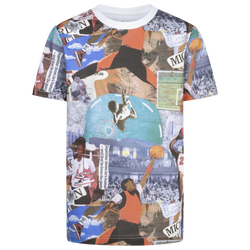 Boys' Grade School - Jordan Brooklyn Collage AOP S/S T-Shirt - Sail/Multi