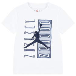 Boys' Toddler - Jordan AJ11 Vertical Columns Short Sleeve T-Shirt - Navy/White