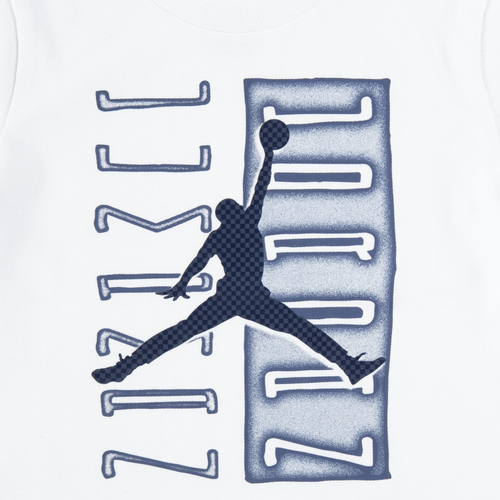 Boys Jordan Aj11 Vertical Columns Short Sleeve T Shirt Boys Toddler Navy White Size 2T