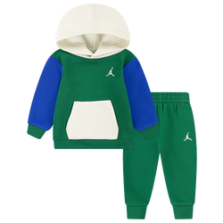 Boys' Infant - Jordan Brooklyn Fleece Pullover Set - Pine Green/White